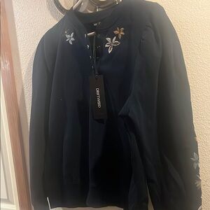 DRIFTWOOD Blue Boxy Embellished sweatshirt